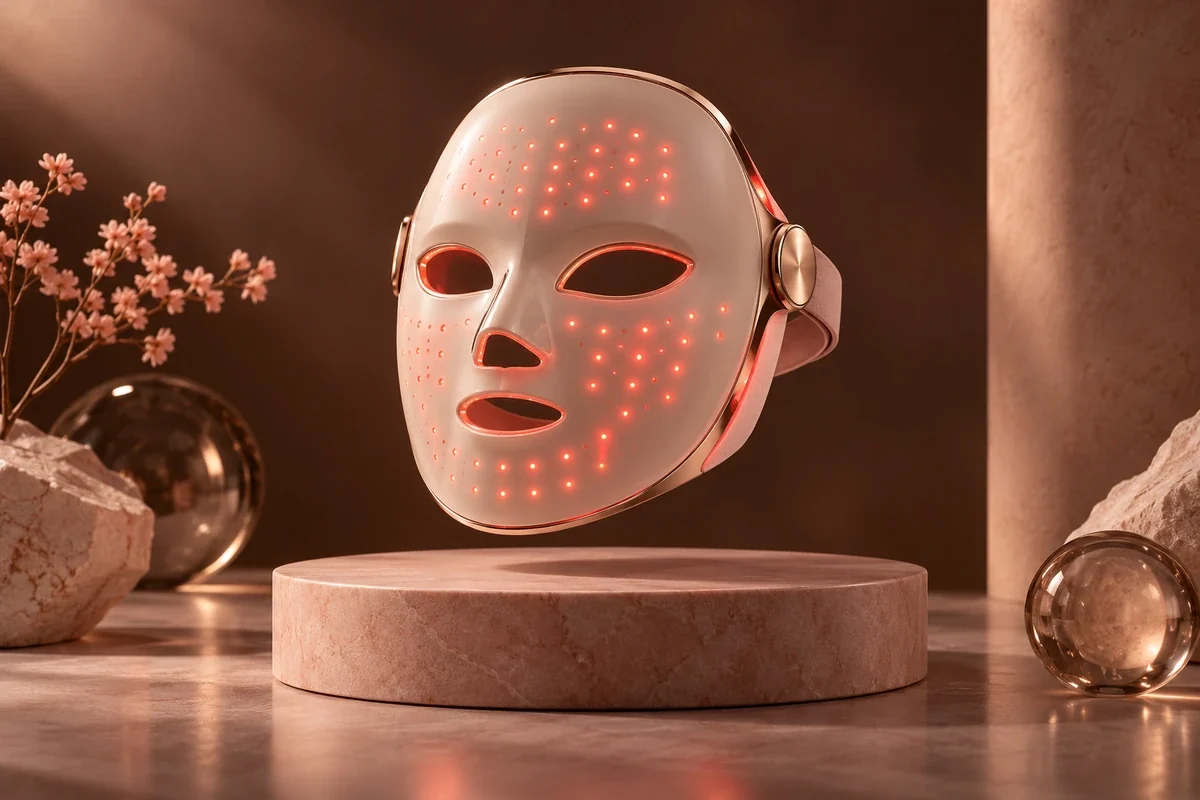 Illuminated LED facial treatment mask