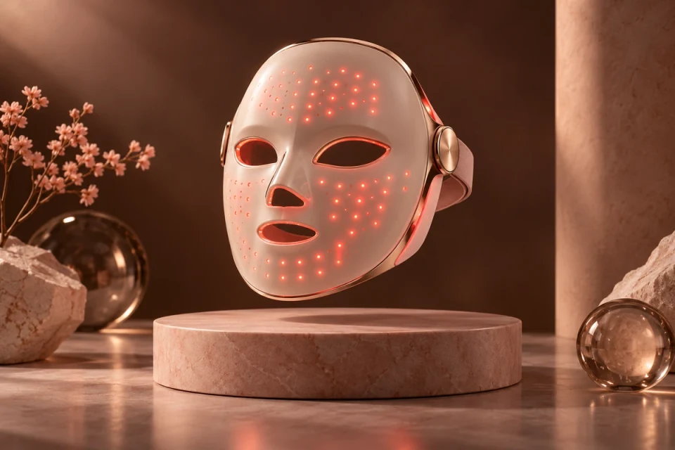 Illuminated LED facial treatment mask