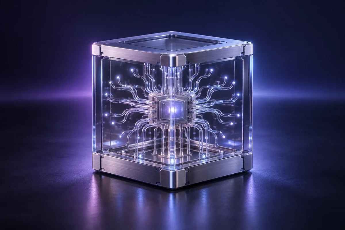Glass neural processor with branching circuits