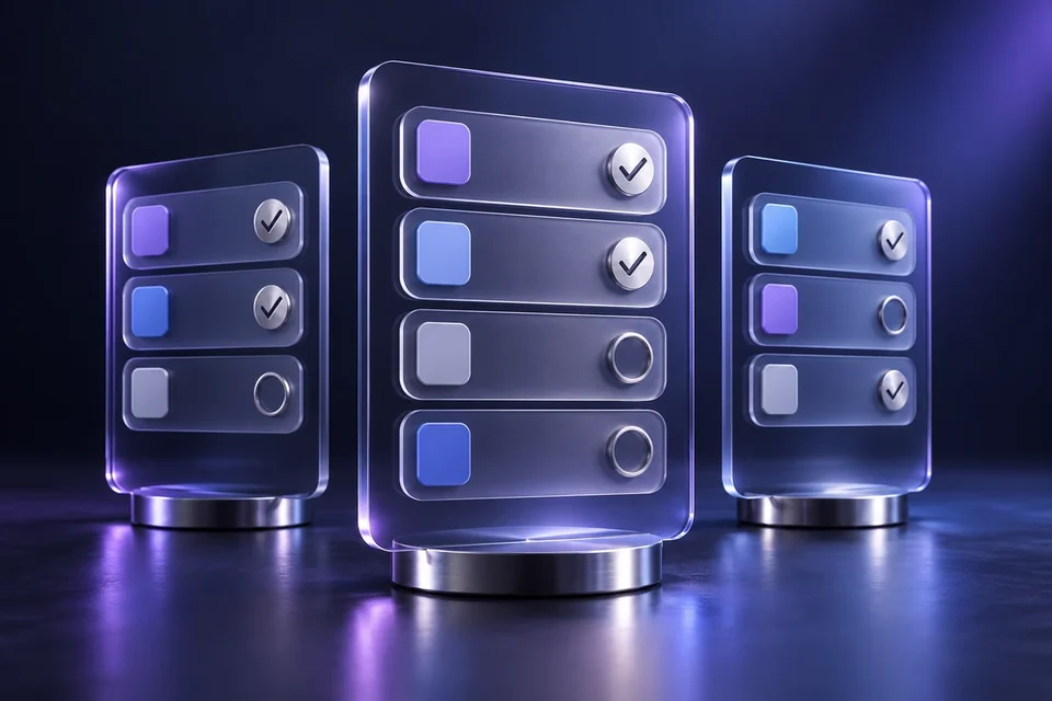 Translucent task boards with completion markers